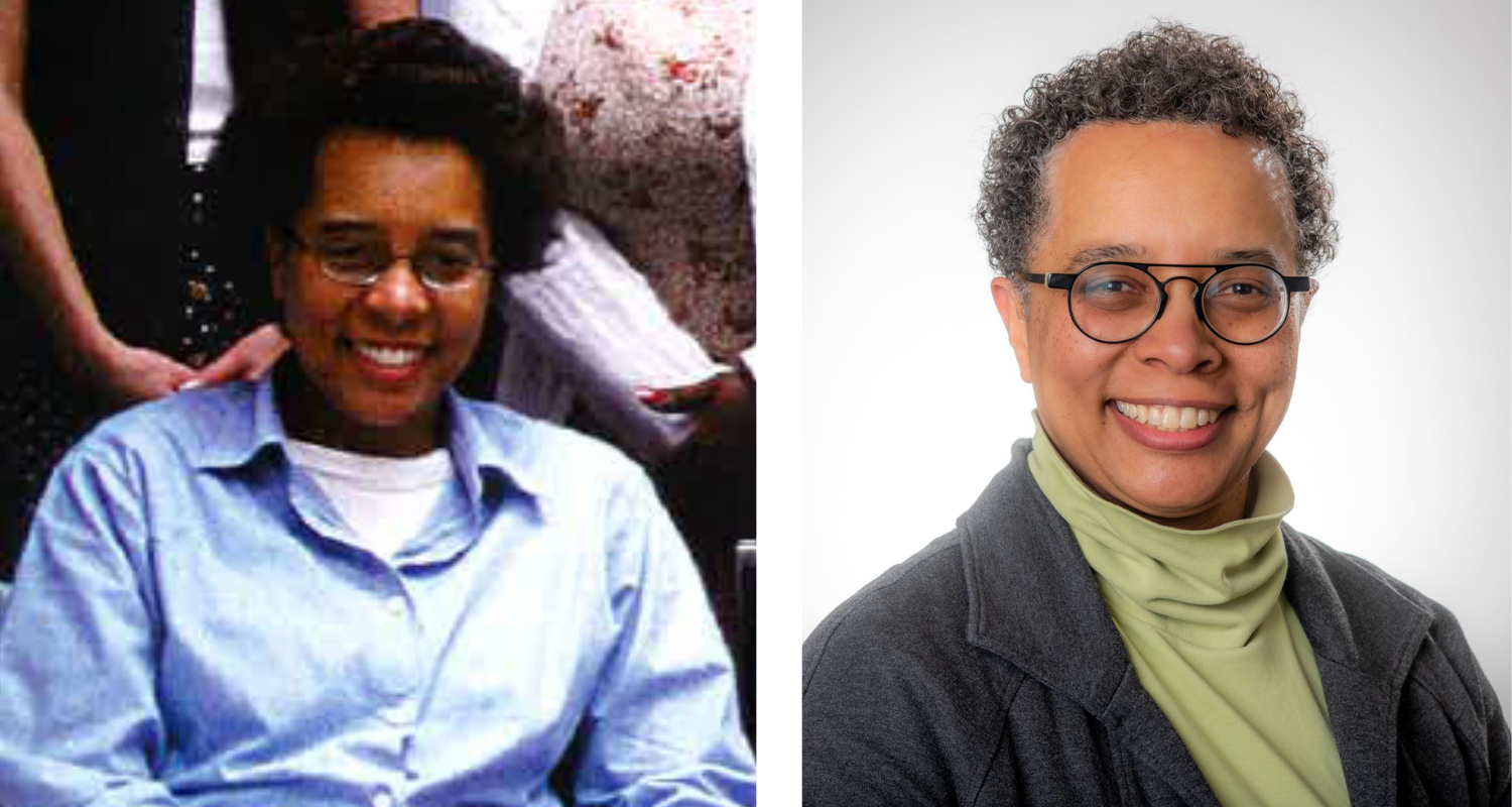 two photos of Tracey Guthrie,MD