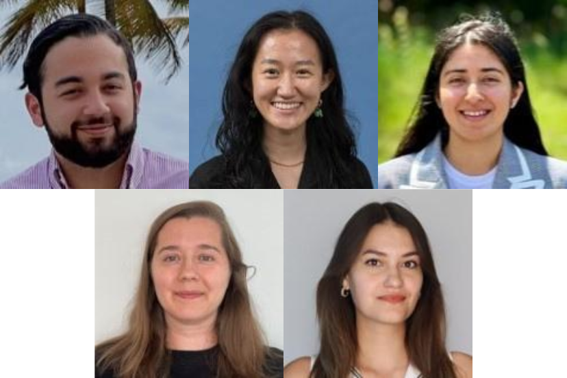 5 headshots of awardees