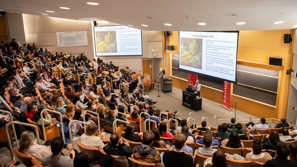 lecture hall full of people